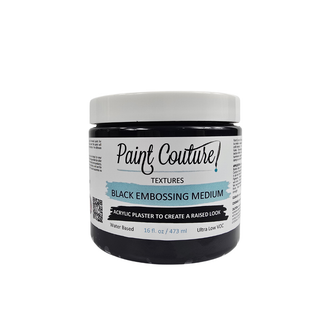 Black Embossing Medium Texture Paint Couture