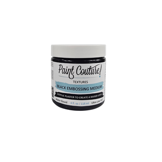Black Embossing Medium Texture Paint Couture