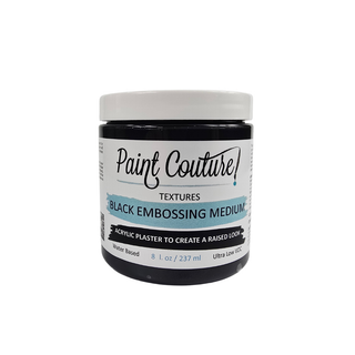 Black Embossing Medium Texture Paint Couture