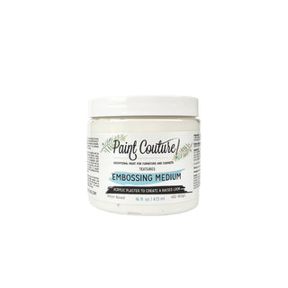 White Embossing Medium Texture Paint Couture