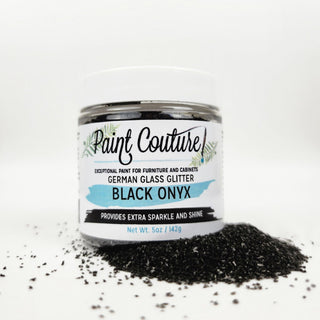 Black Onyx German Glass Glitter