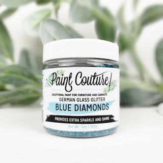 Blue Diamonds German Glass Glitter