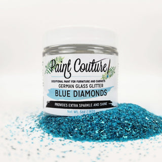Blue Diamonds German Glass Glitter