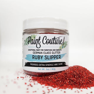 Ruby Slipper German Glass Glitter