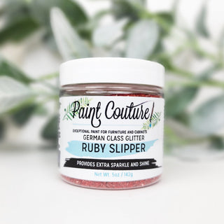 Ruby Slipper German Glass Glitter